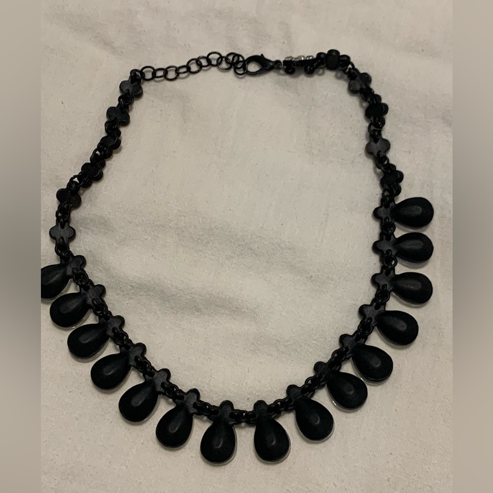 Zara Statement Crystal Teardrops Statement Neckla… - image 4